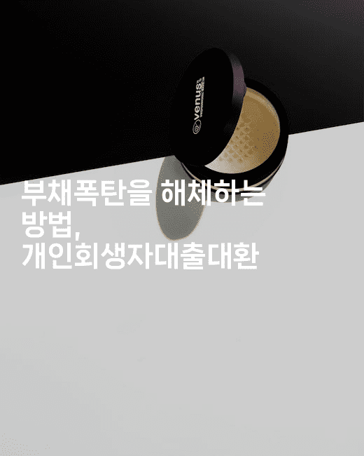 부채폭탄을 해체하는 방법, 개인회생자대출대환-집집꿍