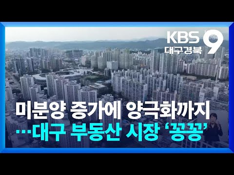 미분양 증가에 양극화까지…대구 부동산 시장 ‘꽁꽁’ / KBS  2024.09.04.