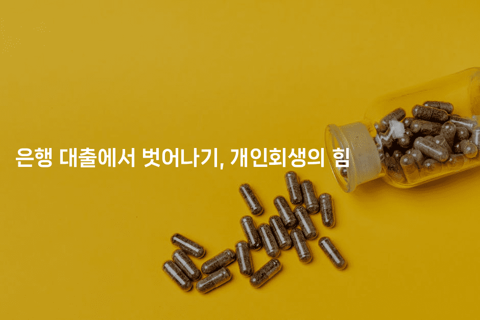 은행 대출에서 벗어나기, 개인회생의 힘-집집꿍